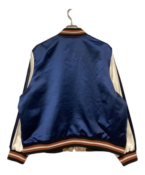 COACH（コーチ）COACH (コーチ) リバーシブルフローラルプリントシグネチャースーベニアジャケット / スカジャン ネイビー サイズ:Lの古着・服飾アイテム