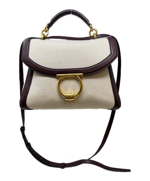 Salvatore Ferragamo（サルヴァトーレ フェラガモ）Salvatore Ferragamo (サルヴァトーレ フェラガモ) ショルダーバッグ ブラウン×ベージュの古着・服飾アイテム