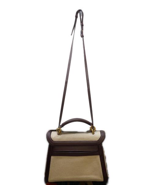 Salvatore Ferragamo（サルヴァトーレ フェラガモ）Salvatore Ferragamo (サルヴァトーレ フェラガモ) ショルダーバッグ ブラウン×ベージュの古着・服飾アイテム