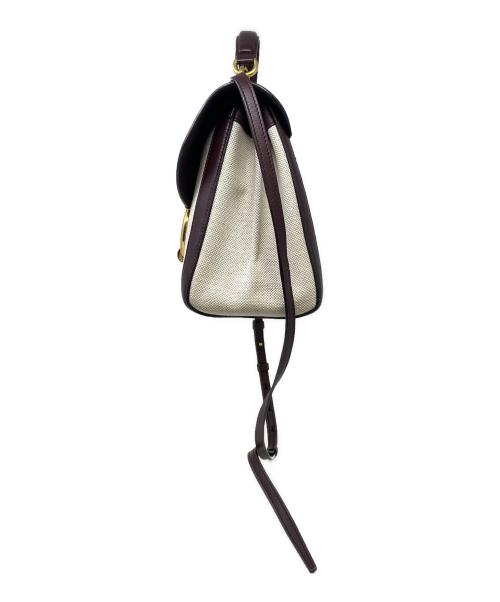 Salvatore Ferragamo（サルヴァトーレ フェラガモ）Salvatore Ferragamo (サルヴァトーレ フェラガモ) ショルダーバッグ ブラウン×ベージュの古着・服飾アイテム