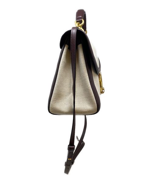 Salvatore Ferragamo（サルヴァトーレ フェラガモ）Salvatore Ferragamo (サルヴァトーレ フェラガモ) ショルダーバッグ ブラウン×ベージュの古着・服飾アイテム