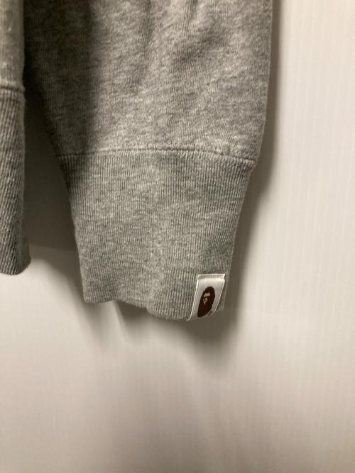 A BATHING APE（アベイシングエイプ）A BATHING APE (ア ベイシング エイプ) プルオーバーパーカー グレー サイズ:Lの古着・服飾アイテム