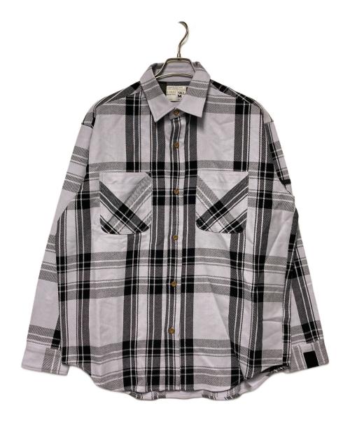 N.HOOLYWOOD（エヌ ハリウッド）N.HOOLYWOOD (エヌ ハリウッド) big mac (ビッグマック) タータンチェックネルシャツ グレー×ブラック サイズ:38の古着・服飾アイテム