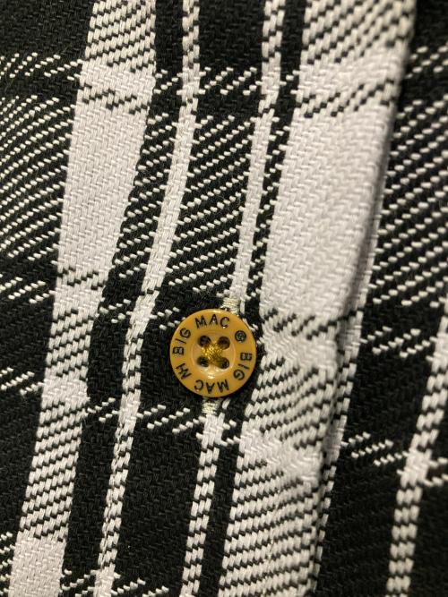 N.HOOLYWOOD（エヌ ハリウッド）N.HOOLYWOOD (エヌ ハリウッド) big mac (ビッグマック) タータンチェックネルシャツ グレー×ブラック サイズ:38の古着・服飾アイテム