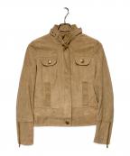 DOLCE & GABBANAドルチェ＆ガッバーナ）の古着「00s スウェードレザージャケット」｜ベージュ