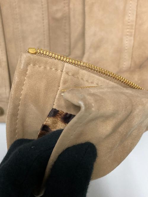 DOLCE & GABBANA（ドルチェ＆ガッバーナ）DOLCE & GABBANA (ドルチェ＆ガッバーナ) 00s スウェードレザージャケット ベージュ サイズ:38の古着・服飾アイテム