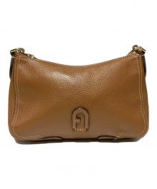 FURLA（フルラ）の古着「ATENA / レザーショルダーバッグ」｜ブラウン