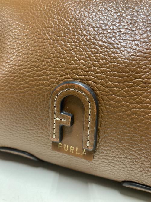 FURLA（フルラ）FURLA (フルラ) ATENA / レザーショルダーバッグ ブラウンの古着・服飾アイテム