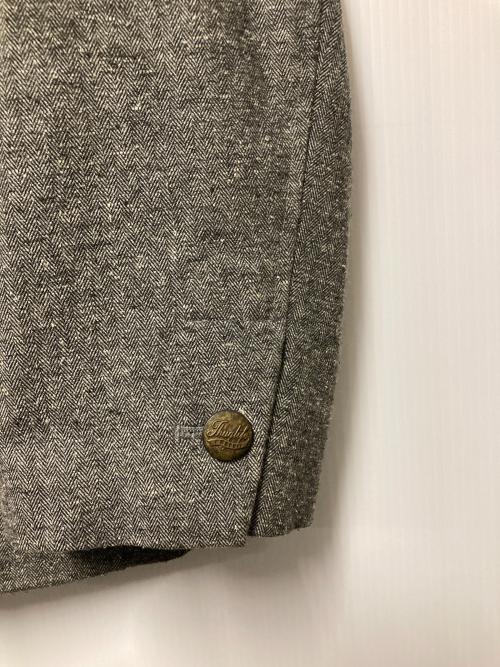 GANGSTERVILLE（ギャングスタービル）GANGSTERVILLE (ギャングスタービル) 杢ヘリンボーン3ピースセットアップスーツ グレー サイズ:ジャケット:L ベスト:XL パンツ:Lの古着・服飾アイテム