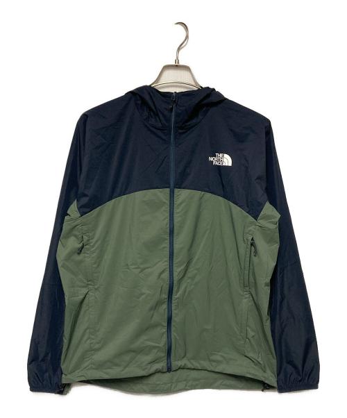 THE NORTH FACE（ザ ノース フェイス）THE NORTH FACE (ザ ノース フェイス) スワロ―テイルフーディ / マウンテンパーカー グリーン×ネイビー サイズ:Mの古着・服飾アイテム