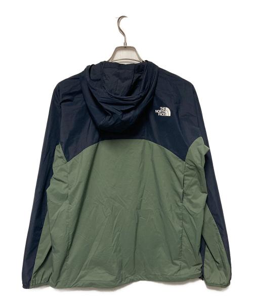THE NORTH FACE（ザ ノース フェイス）THE NORTH FACE (ザ ノース フェイス) スワロ―テイルフーディ / マウンテンパーカー グリーン×ネイビー サイズ:Mの古着・服飾アイテム