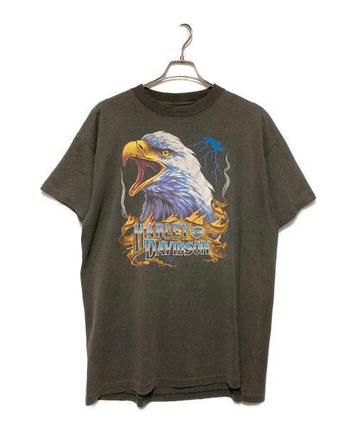 HARLEY-DAVIDSON（ハーレーダビッドソン）HARLEY-DAVIDSON (ハーレーダビッドソン) イーグルプリントTシャツ グレー サイズ:XLの古着・服飾アイテム