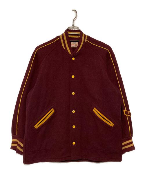 FELCO（フェルコ）FELCO (フェルコ) スタジャン ボルドー×イエロー サイズ:42の古着・服飾アイテム