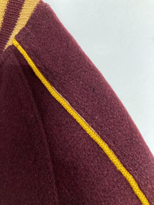 FELCO（フェルコ）FELCO (フェルコ) スタジャン ボルドー×イエロー サイズ:42の古着・服飾アイテム