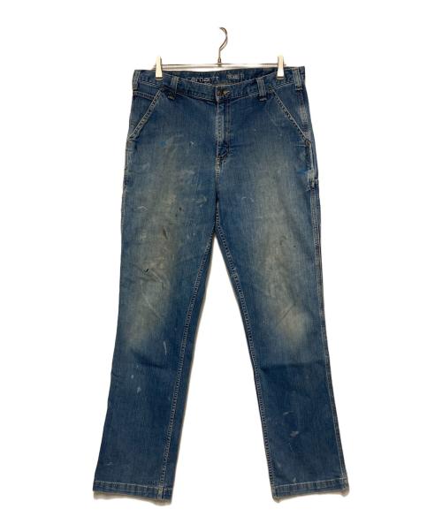CarHartt（カーハート）CarHartt (カーハート) ペンキ加工ペインターデニムパンツ インディゴ サイズ:36×34の古着・服飾アイテム