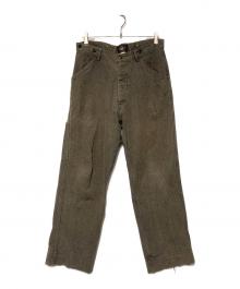 RRL（ダブルアールエル）の古着「シンチバックペインターデニムパンツ」｜グレー