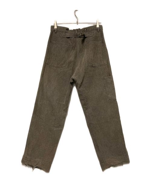 RRL（ダブルアールエル）RRL (ダブルアールエル) シンチバックペインターデニムパンツ グレー サイズ:ｹｱﾀｸﾞ擦れのため不明の古着・服飾アイテム