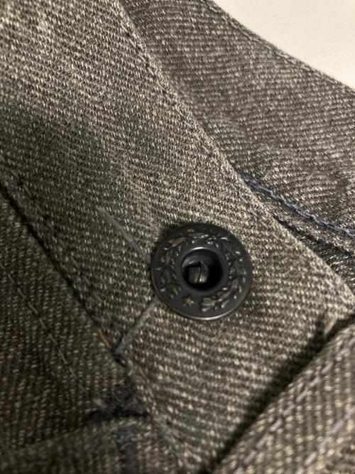 RRL（ダブルアールエル）RRL (ダブルアールエル) シンチバックペインターデニムパンツ グレー サイズ:ｹｱﾀｸﾞ擦れのため不明の古着・服飾アイテム