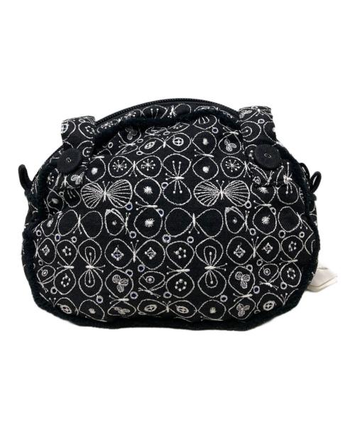 mina perhonen（ミナ ペルホネン）mina perhonen (ミナ ペルホネン) クラウドハンドバッグ / PARTY ブラックの古着・服飾アイテム