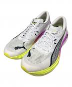 PUMAプーマ）の古着「ディヴィエイト ニトロ 3 EKIDEN グロー / ランニングシューズ」｜ホワイト