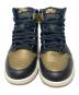 中古・古着 NIKE (ナイキ) AIR JORDAN 1 RETRO HIGH OG / ハイカットスニーカー ゴールド×ブラック サイズ:US8：10000円