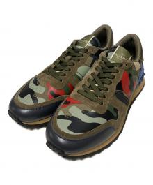 VALENTINO（ヴァレンティノ）の古着「ロックランナー / ローカットスニーカー」｜カーキ