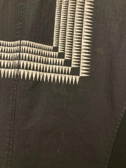 UNDERCOVERISM（アンダーカバーイズム）UNDERCOVERISM (アンダーカバーイズム) 04SS GIZ柄ドッキングテーラードジャケット ブラック サイズ:Mの古着・服飾アイテム