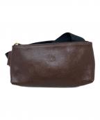 IL BISONTEイル ビゾンテ）の古着「レザーボディバッグ」｜ブラウン