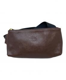 IL BISONTE（イル ビゾンテ）の古着「レザーボディバッグ」｜ブラウン