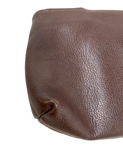 IL BISONTE（イル ビゾンテ）IL BISONTE (イル ビゾンテ) レザーボディバッグ ブラウンの古着・服飾アイテム