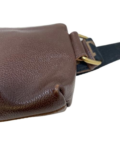 IL BISONTE（イル ビゾンテ）IL BISONTE (イル ビゾンテ) レザーボディバッグ ブラウンの古着・服飾アイテム
