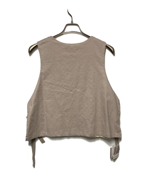 TSUHARU by samansa Mos2（ツハル バイ サマンサモスモス）TSUHARU by samansa Mos2 (ツハル バイ サマンサモスモス) レース×綿リバーシブルベスト キナリ サイズ:F 未使用品の古着・服飾アイテム