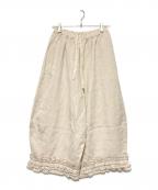 Samansa Mos2サマンサモスモス）の古着「【立川限定】リネン裾フリルコクーンパンツ」｜キナリ