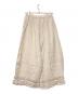 Samansa Mos2 (サマンサモスモス) 【立川限定】リネン裾フリルコクーンパンツ キナリ サイズ:F 未使用品：10000円