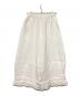 Samansa Mos2 (サマンサモスモス) 【立川限定】リネン裾フリルコクーンパンツ オフホワイト サイズ:F 未使用品：10000円