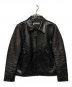 Schottショット）の古着「ラムレザーシングルライダースジャケット」｜ブラック