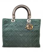 Christian Diorクリスチャン ディオール）の古着「キルティングナイロンバッグ」｜グリーン
