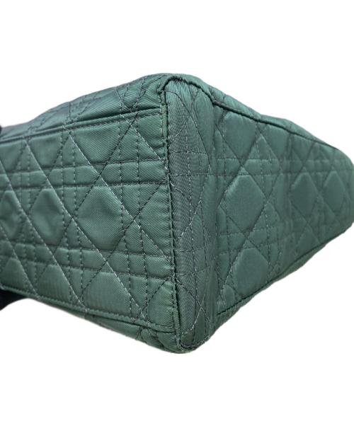 Christian Dior（クリスチャン ディオール）Christian Dior (クリスチャン ディオール) キルティングナイロンバッグ グリーンの古着・服飾アイテム