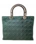 Christian Dior (クリスチャン ディオール) キルティングナイロンバッグ グリーン：45000円