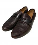 GUCCIグッチ）の古着「ディアマンテ / コインローファー」｜ブラウン