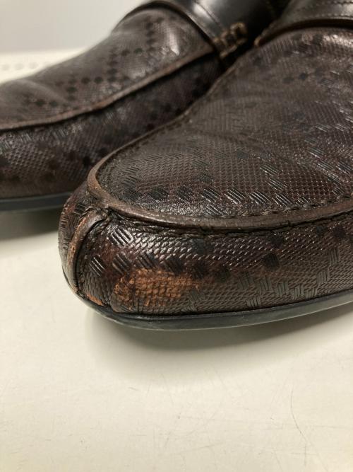 GUCCI（グッチ）GUCCI (グッチ) ディアマンテ / コインローファー ブラウン サイズ:6 1/2の古着・服飾アイテム