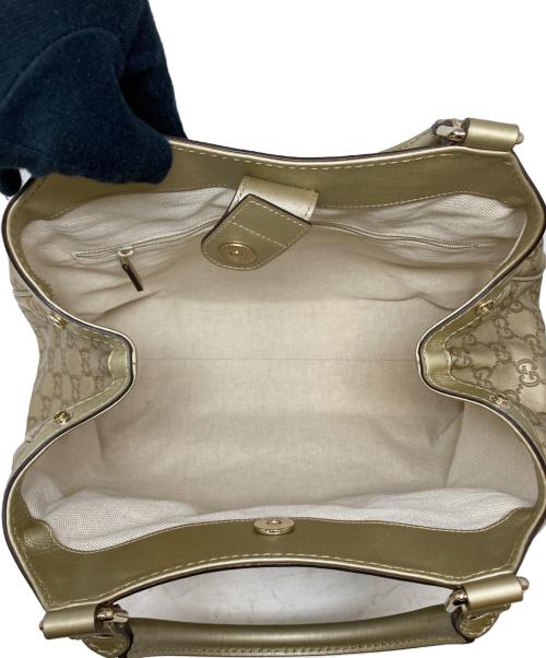 GUCCI（グッチ）GUCCI (グッチ) ハンドバッグ ベージュの古着・服飾アイテム