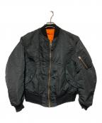 ALPHAアルファ）の古着「90s リバーシブルMA-1ジャケット」｜ブラック