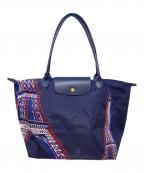 LONGCHAMPロンシャン）の古着「トートバッグ」｜ネイビー