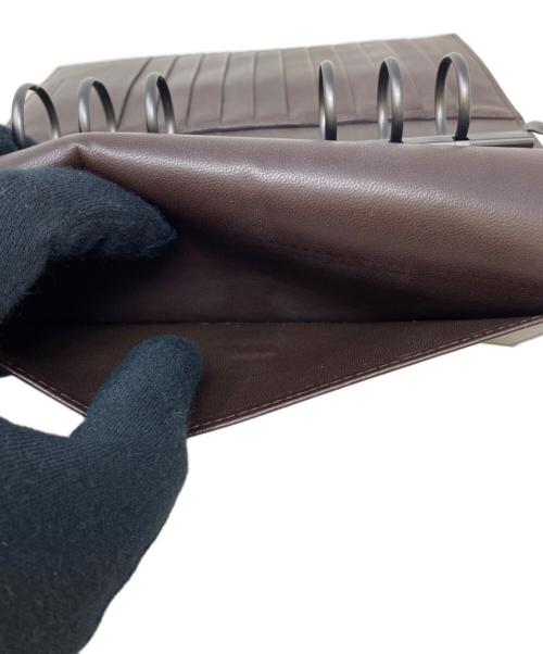 BOTTEGA VENETA（ボッテガベネタ）BOTTEGA VENETA (ボッテガベネタ) 6穴手帳カバー ブラウンの古着・服飾アイテム
