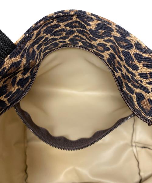 Herve Chapelier（エルベシャプリエ）Herve Chapelier (エルベシャプリエ) 舟形トートバッグ ブラック×ブラウンの古着・服飾アイテム