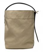 bradyブレディ）の古着「LEVEN - LINEN/COTTON CANVAS / ワンショルダーバッグ」｜ベージュ×ブラック