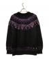 Yonetomi (ヨネトミ) Coohem (コーヘン) 22AW ノルディックニットカーディガン ブラック×パープル サイズ:L：15000円