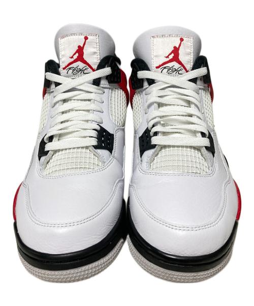 NIKE（ナイキ）NIKE (ナイキ) AIR JORDAN 4 RETRO / ハイカットスニーカー ホワイト×レッド サイズ:US11の古着・服飾アイテム