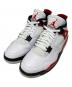 NIKE（ナイキ）の古着「AIR JORDAN 4 RETRO / ハイカットスニーカー」｜ホワイト×レッド